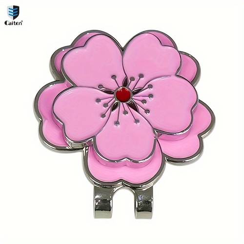 magnetic rose flower golf hat clip with strong marker anti rust durable attachment for hats belts suitable for golf outdoor casual wear secure magnetic clip