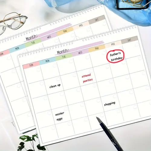 Notepad Support Local big calendar sold on Temu United States