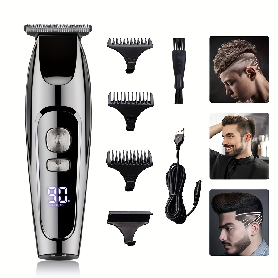 

Professional Men's Clipper Set,dual Charging Port Desgin,can Choose Any Charging Port For Charging,high Frequency Motor,father's Day Gifts