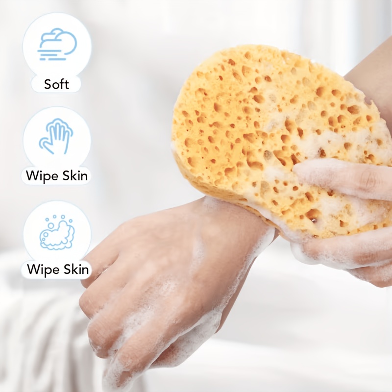 Soft Bath Sponge with Hanging Loop, Daily Cleansing Shower Sponge
