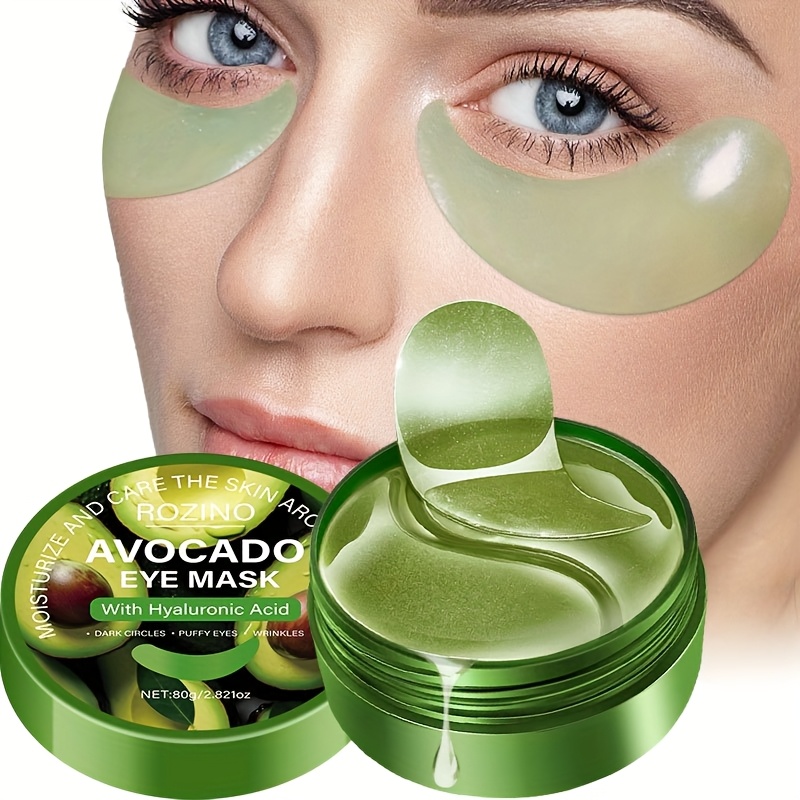 60 Stck * Aloe Vera & Hyaluronsure Augenpads fr geschwollene Augen,  dunkle Augenringe, Falten & Trnenscke - Feuchtigkeitsspendende Gelmaske  fr straffende, hellbeige Hauttypen