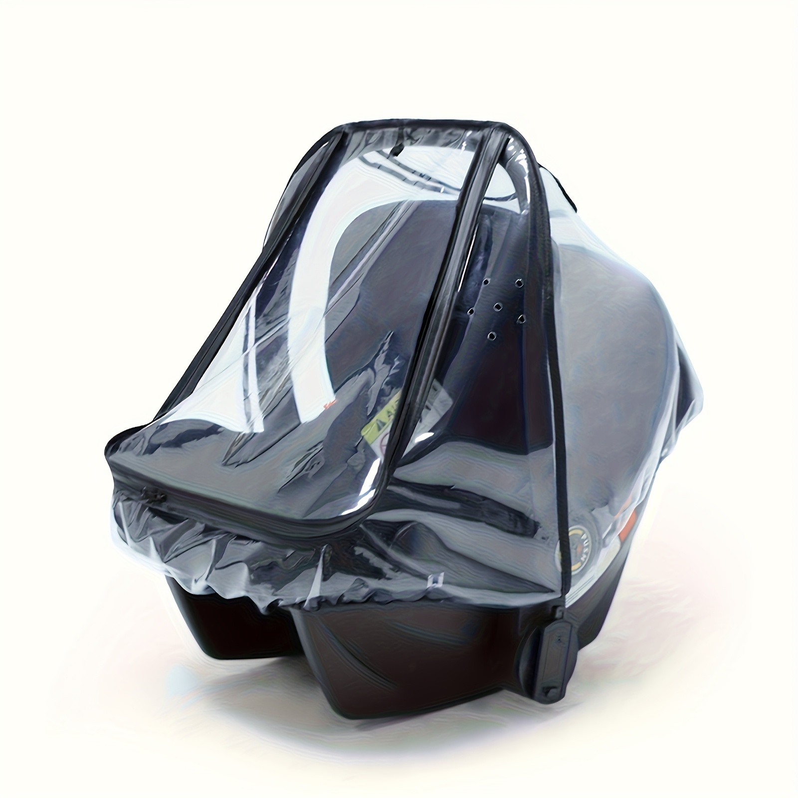 TEMU Child Car Seat Rain Cover, Fully Transparent Rain Protector, Outdoor Stroller Accessory