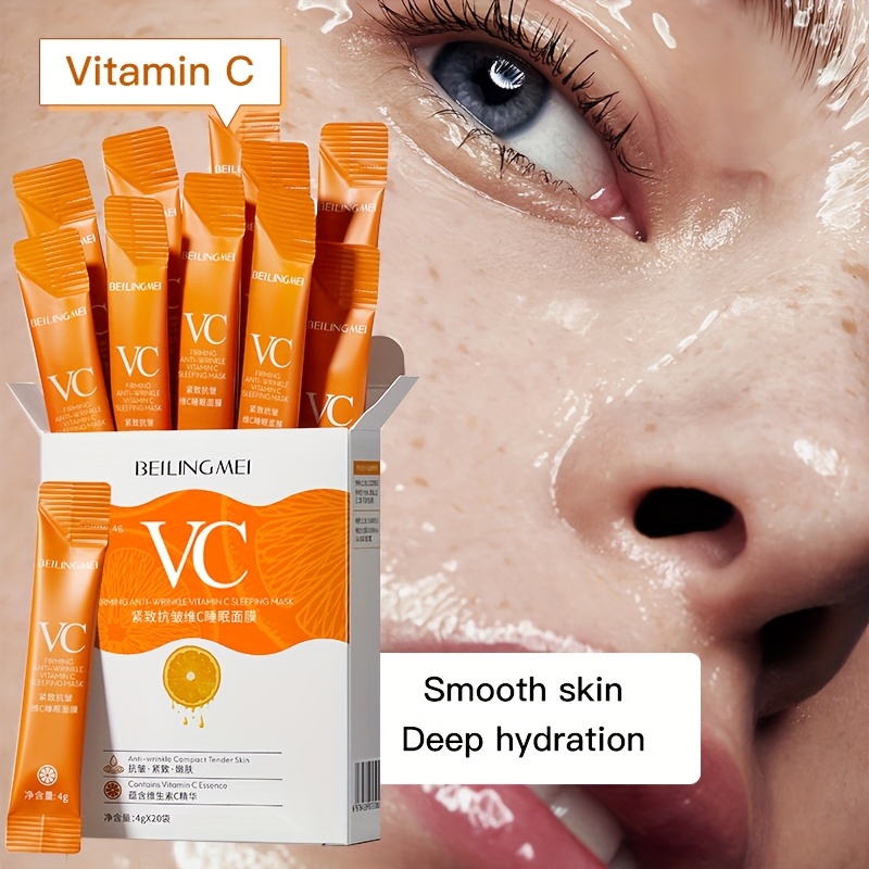 Vitamin C Sleeping Mask with Hyaluronic Acid for brightening and firming details 3