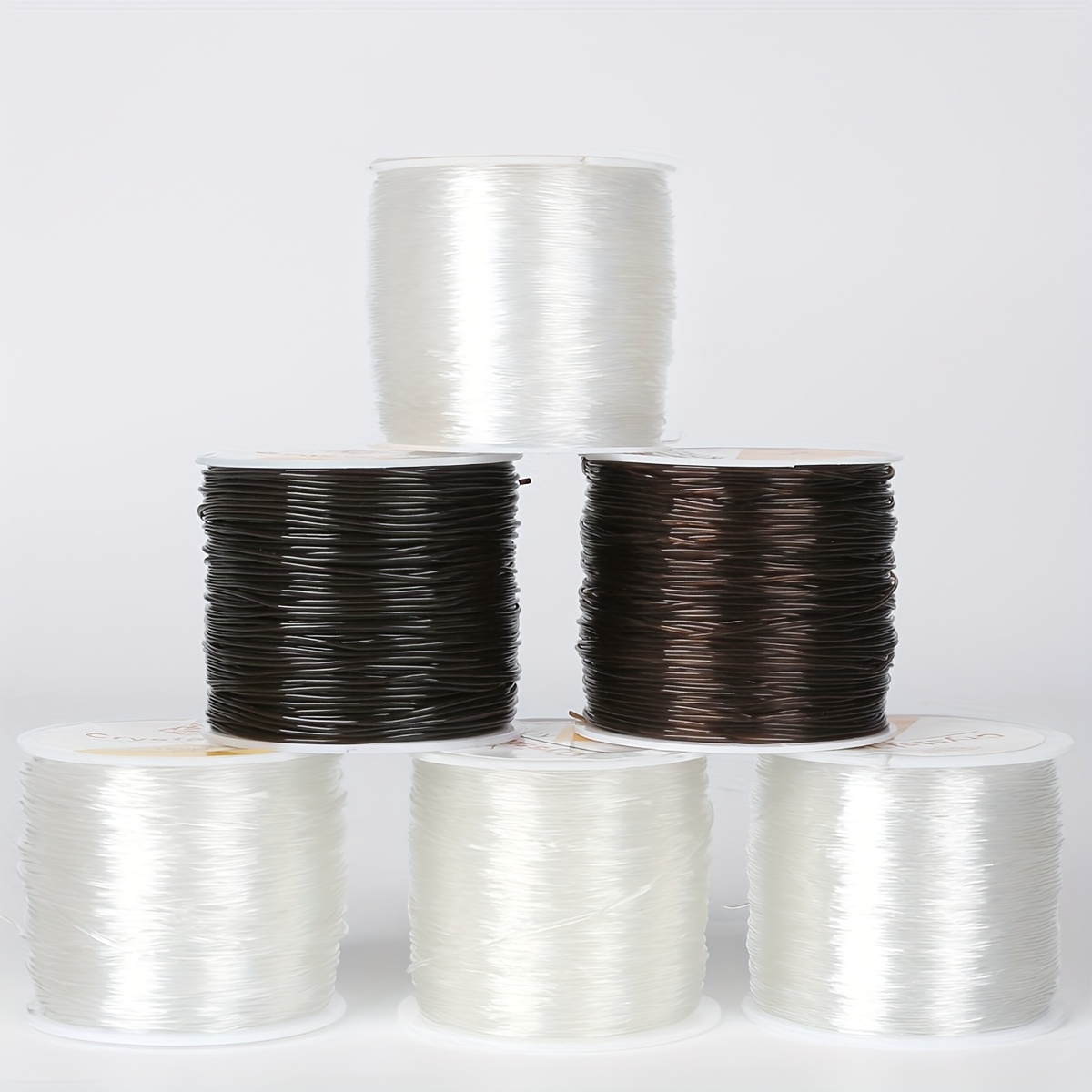 0.4-1.5MM Transparent Round Elastic Cord for Bracelet Necklace