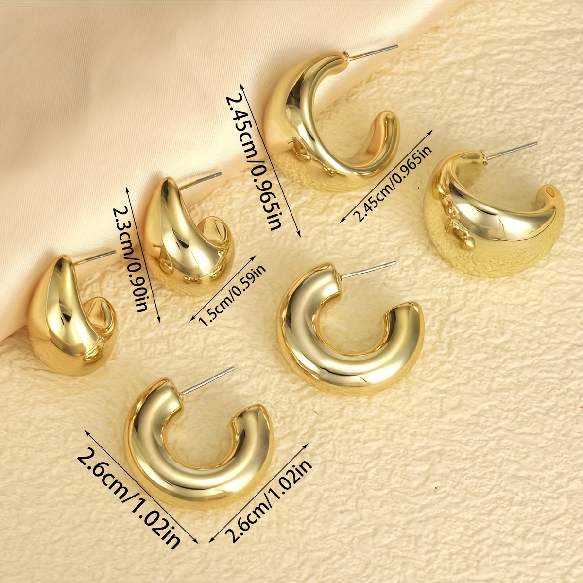 Water Drop Teardrop Earrings Set for Women