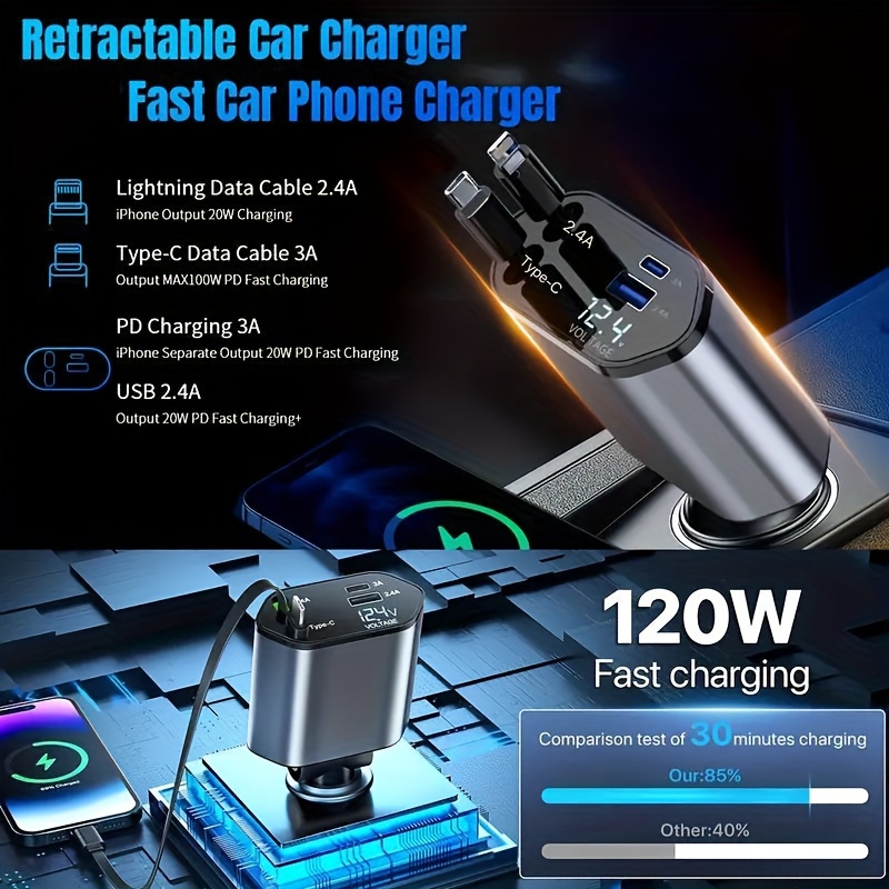 Retractable Car Charger Image 4
