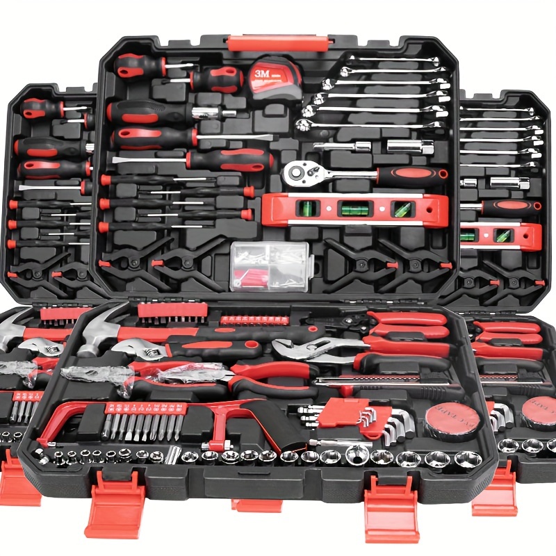 439/239pcs Mechanics Tool Set, Household Tool Kit with Tool Box, Portable Tool Box for Home/ Auto Repair