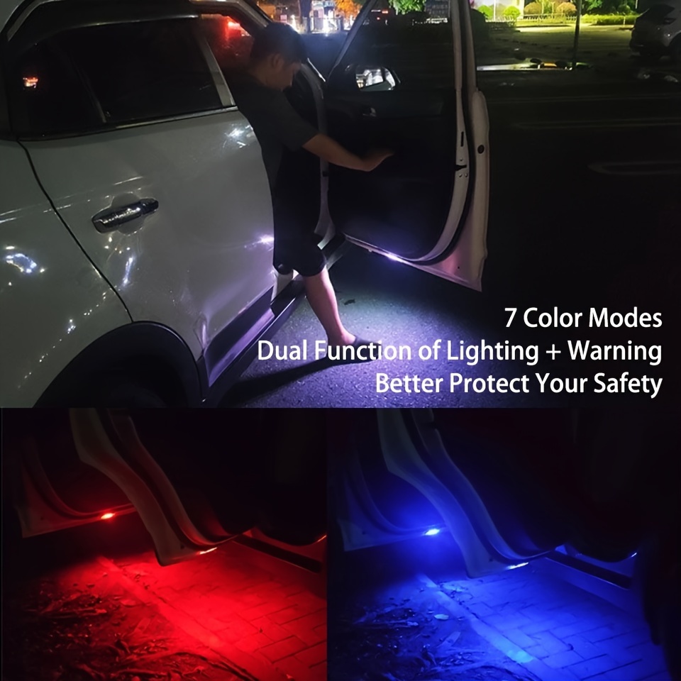 Wiederaufladbare LED-Autotür-Begrüßungslicht, drahtloses Auto