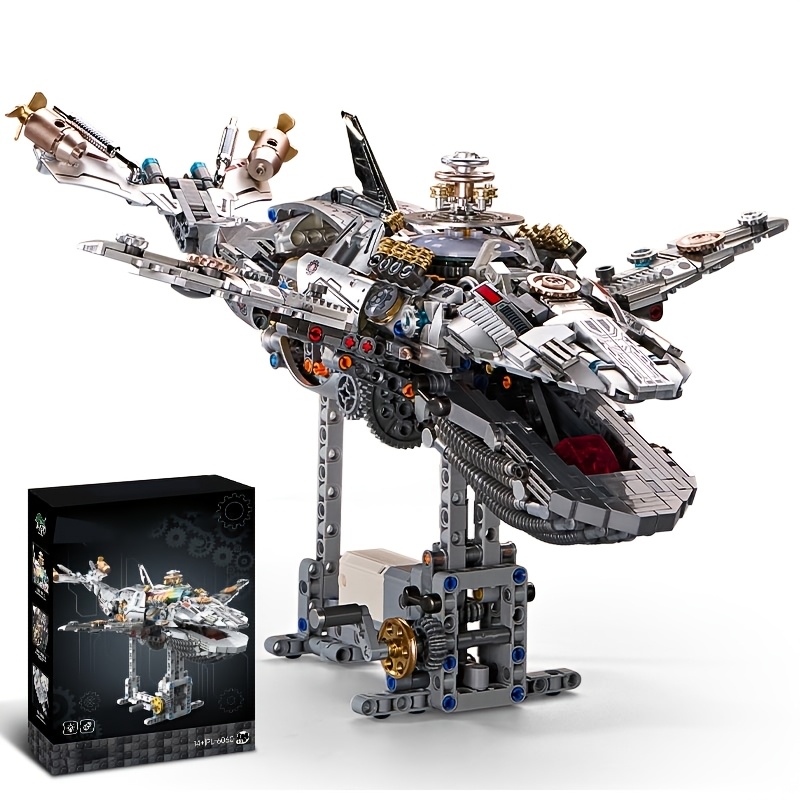 Image of 1388pcs, Mechanical Whale Building Toys, Suitable As Gifts For Boys And Girls. Ideal For Birthdays, Christmas, Halloween, Thanksgiving, And Parties