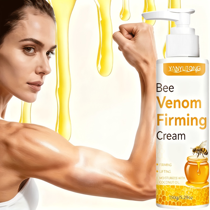 TEMU Bee Venom Firming And Shaping Cream, Containing Collagen And Bee Venom Tightens And Moisturizes The Body, Suitable For Face, Eyes, , Thighs, And , Suitable For Types, An Ideal Christmas Gift