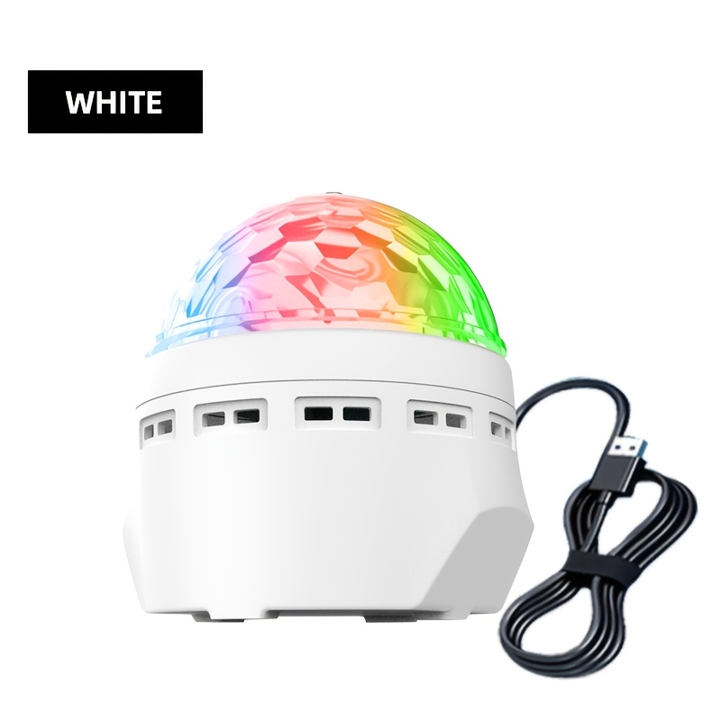 Image of Dj Party Lights With Automatic Rotating, Rgb Disco Ball Stage Light, Tilted Placement Of Led Wash Light, Suitable For Karaoke Stocking Stuffers Christmas Halloween Decorations Decor