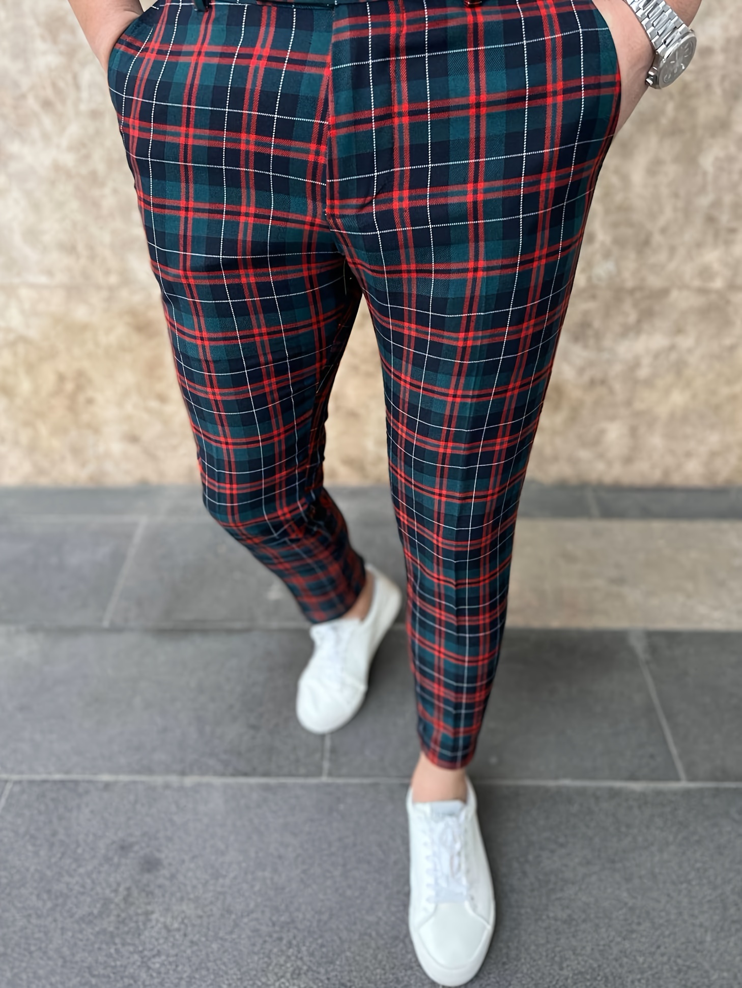 lightweight casual mens checkered trousers - Temu Sweden
