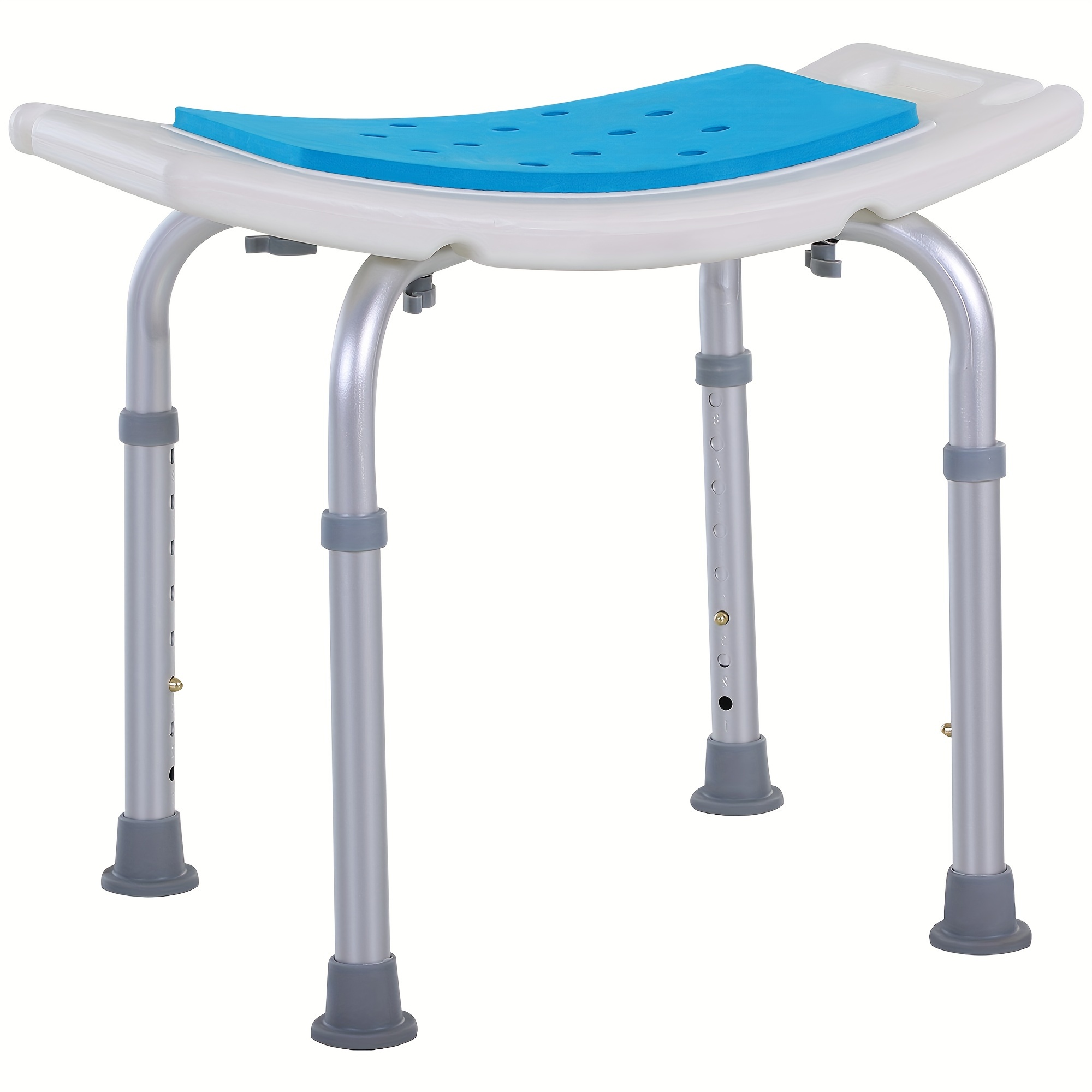 

Homcom 6-level Adjustable Curved Spa Shower Chair Non-slip Design For The Elderly, Injured, & Pregnant Women