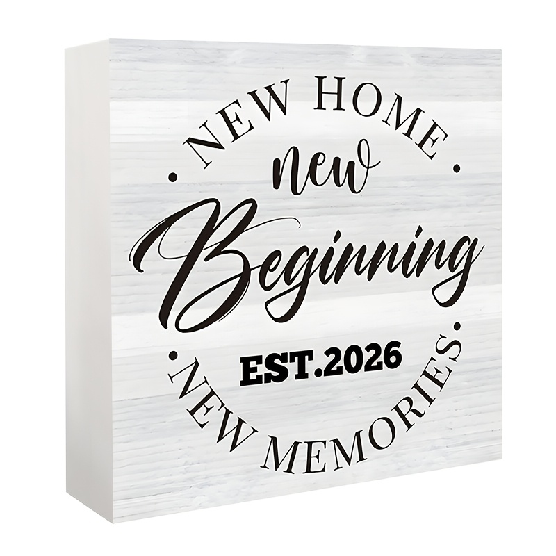 Image of 1pc 2026 New Memory Pvc Sign, Christmas Decorations, Fun Anniversary Gift, Suitable For Couples Colleagues Home Decoration, Decorative Desk Celebration, Housewarming Gift