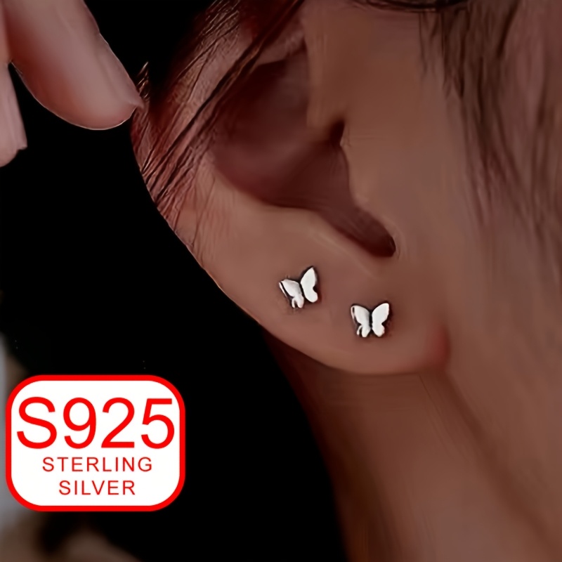 

Low-allergy S925 Silver Earrings, Girls' Personality High-end Earrings, Temperament, Simple And Fashionable, Design, Light Luxury, Ramadan Anti-oxidation Gift Box, Ramadan Day