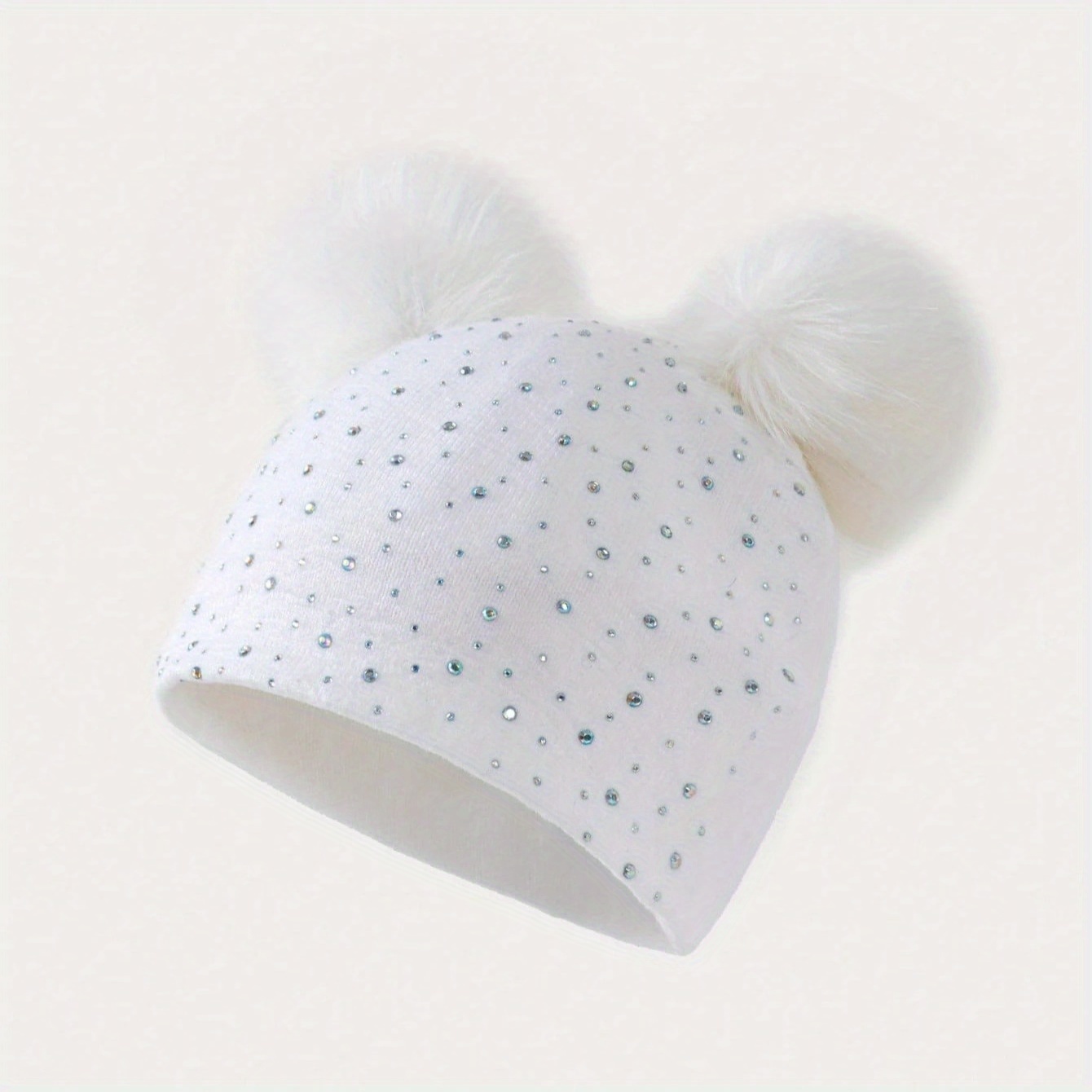TEMU Double Pom-pom Women's Autumn Winter Outdoor New Hat