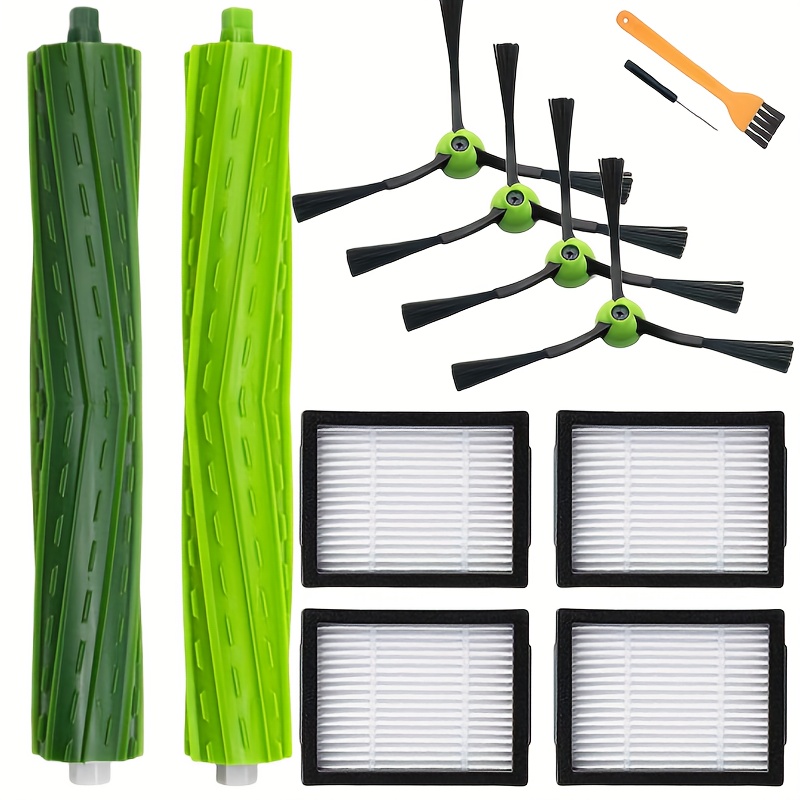 TEMU 12pcs Replacement Parts Compatible With E5, E6, E7, I2, I3 i4, I4 , I5, I5 , I6, I6 , I7, I7 , I8, I8 /plus, I1, E, And Ij Series Robot Vacuums.