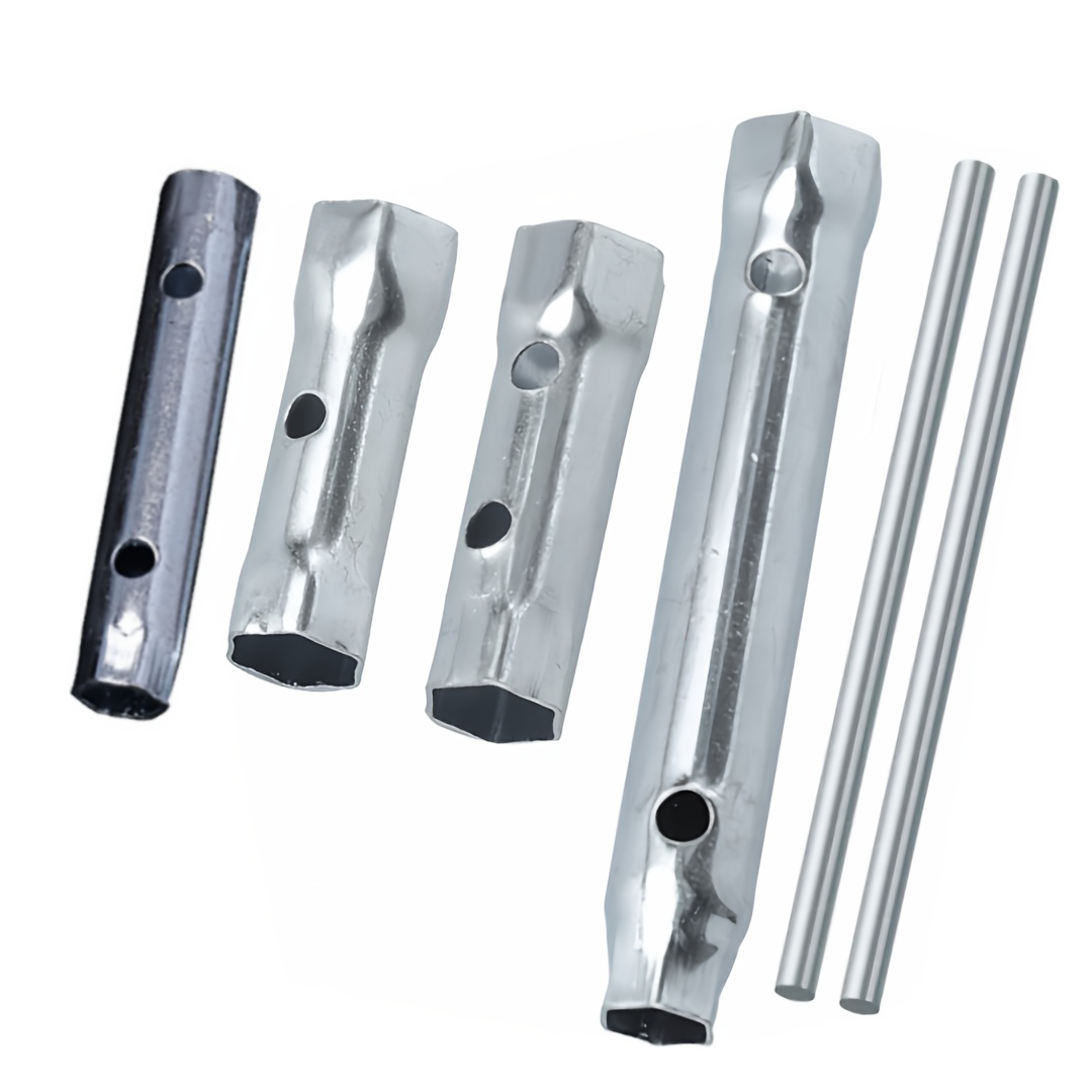 E-shop 6-teiliges Zündkerzen-Schlüsselset - Professionelles Dual-End-Schlüssel-Set für Motorrad-Zündung und Sanitär-Werkzeug - Geeignet für Harley,