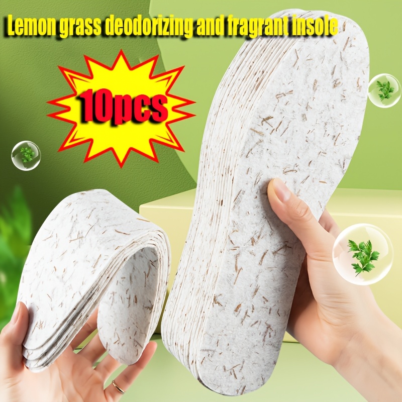 TEMU 10pcs Deodorizing Shoe Insoles, Breathable Sweat-absorbent Shoe Pads, Non-stuffy Summer, Soft Sole. Comfortable Insoles, Long Standing