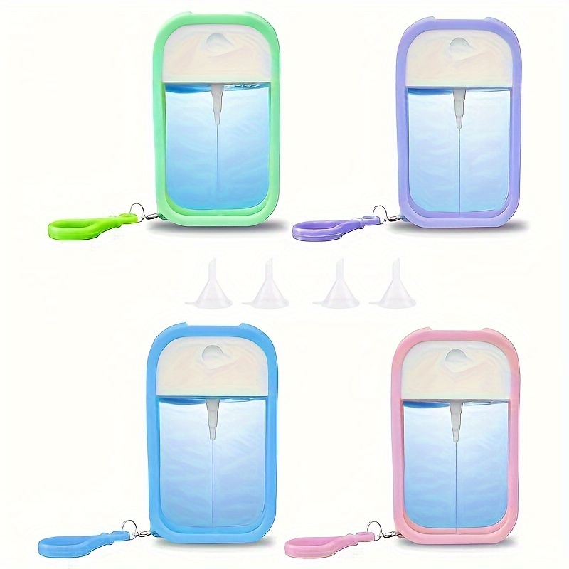 TEMU 4pcs Card Spray Bottle Perfume Atomizer (50ml) | Portable Card Ultra-thin Design Refillable Empty Bottles Apply To Travel | Can Fill Makeup Toner, Air Fresheners, , Hand Sanitizer, Etc