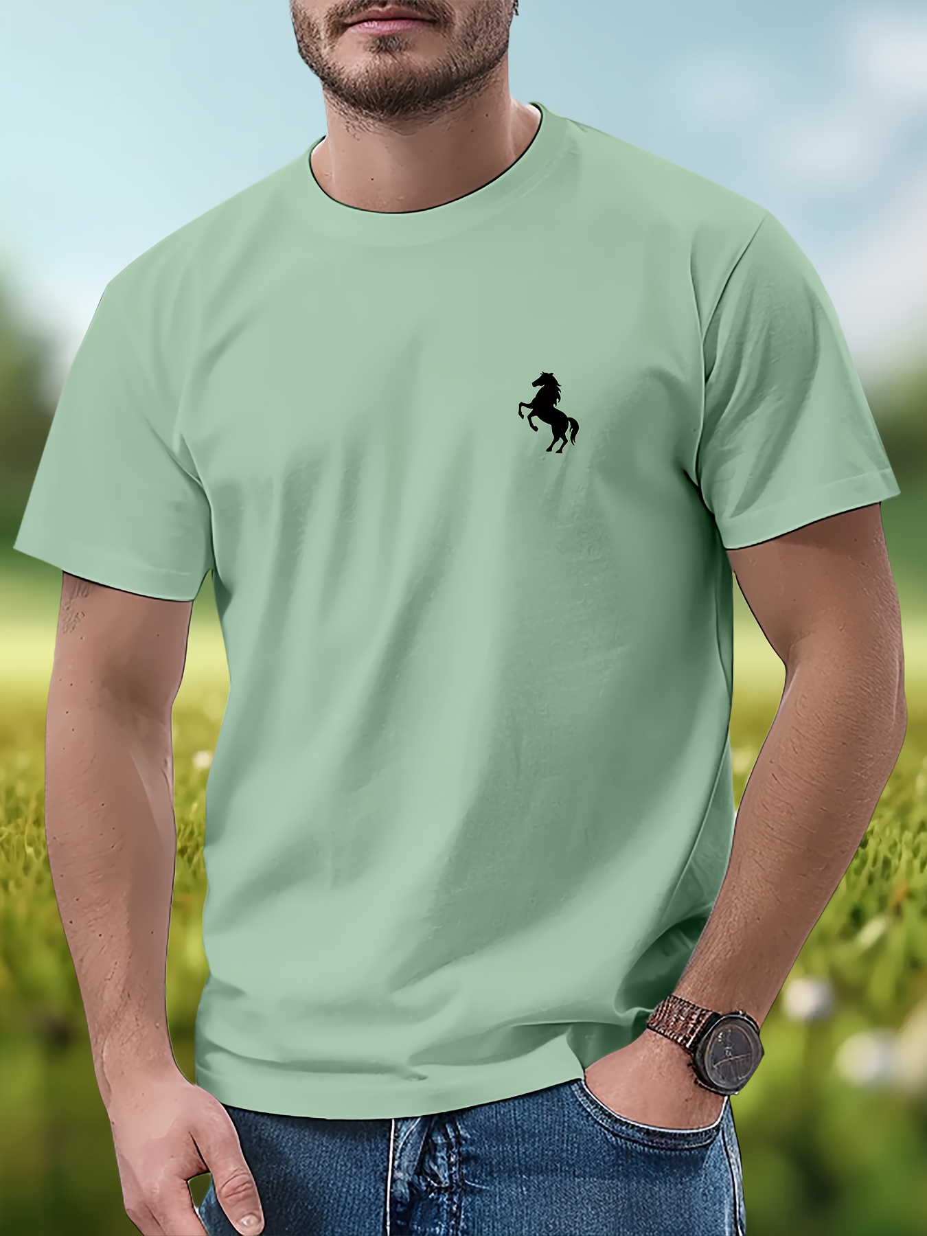 T-shirt in cotone da uomo morbido e comodo per l'estate_voghion.com