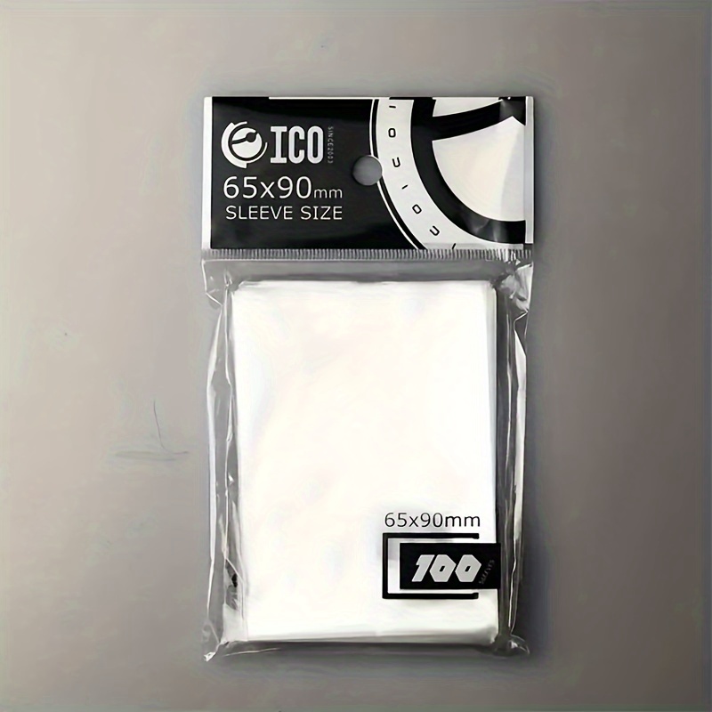 

Ico Card Protector Sleeves Pack - Clear Plastic Trading Card Sleeves For , Board Games - , Shufflable, Acid- Protection - Holiday Gifting, Suitable For 14+