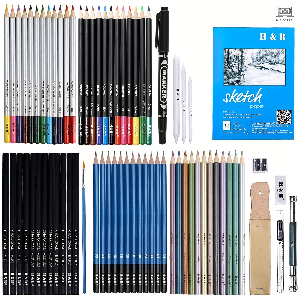 Sketching Set 33 PCS Drawing and Sketching Artist Kit Includes Complete  Sketching and Charcoal Pencils with Portable Travel Zippered Case. Art Set  for Kids, Teens and Adults. – Typecho Art