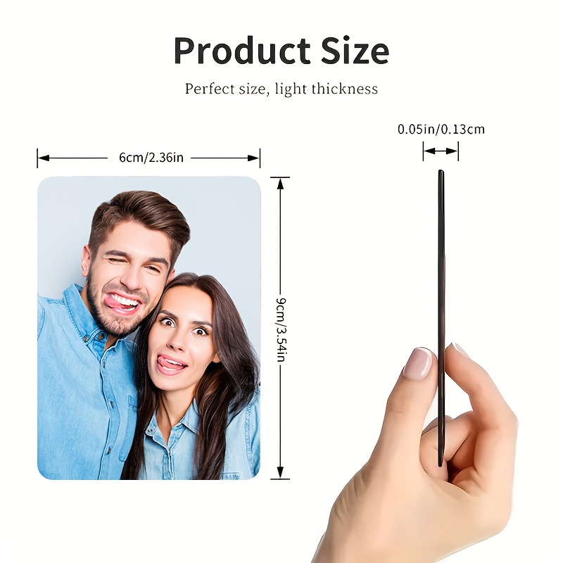 TEMU Customizable Fridge Magnet, Suitable For Home Kitchen And Restaurant, Personalized Photo Display For Weddings, Birthday Parties, And Other