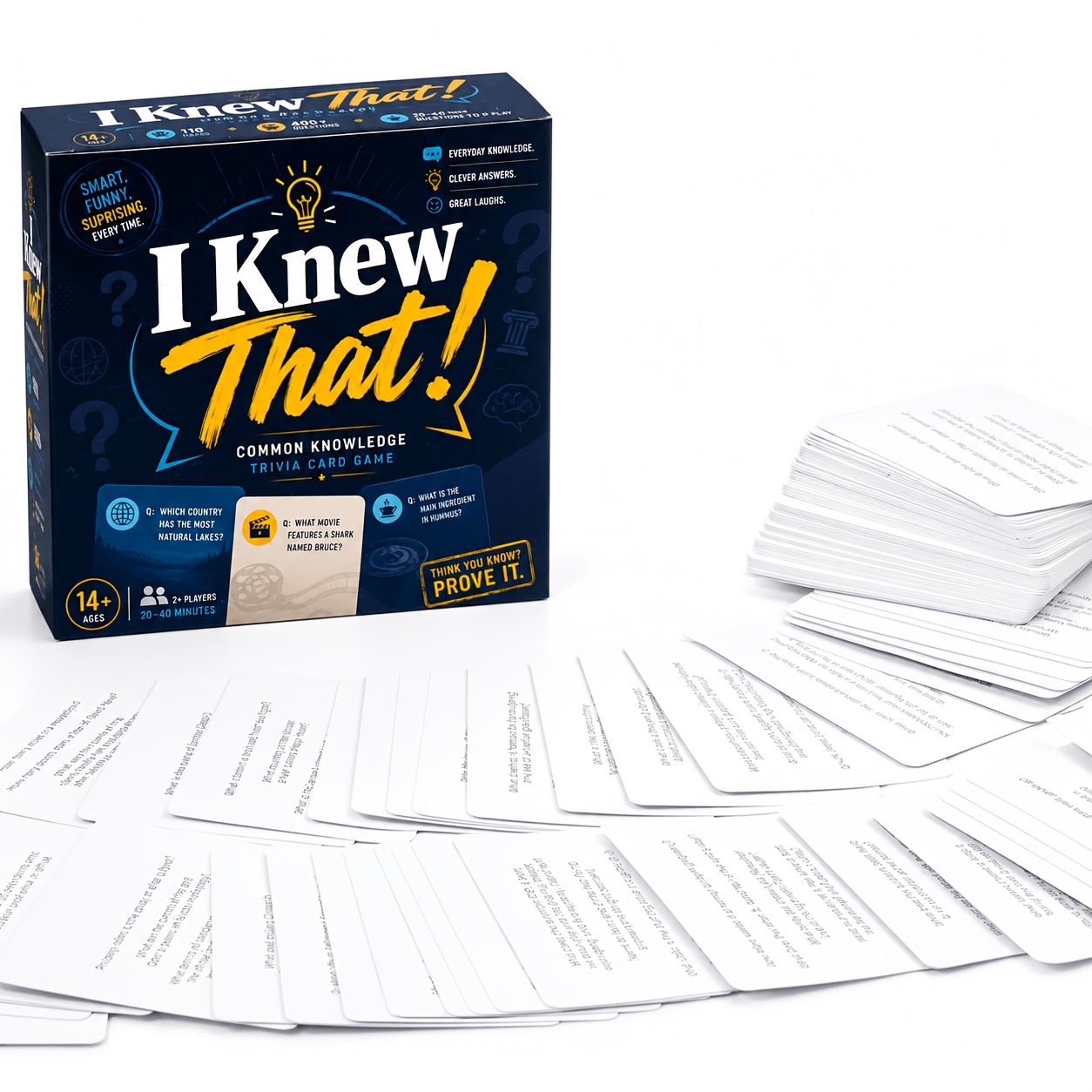 Common Knowledge Trivia Card Game for Family Fun