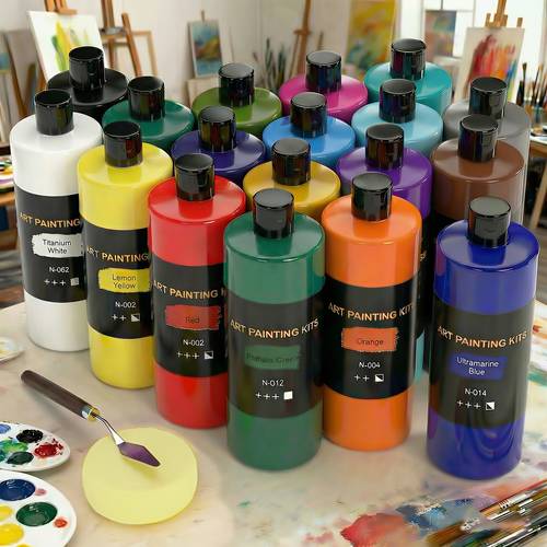 18 colors 250 ml bottle painting art supplies art supplies for painting canvas ceramic fabric lasting quality for beginners christmas