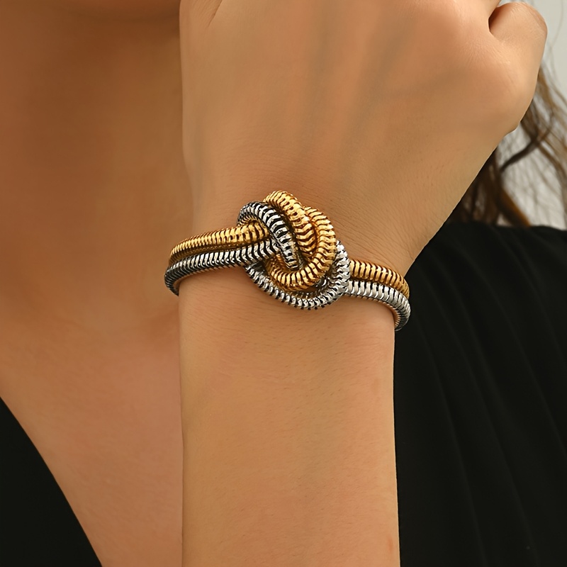 Geometric Winding Bracelet for Women