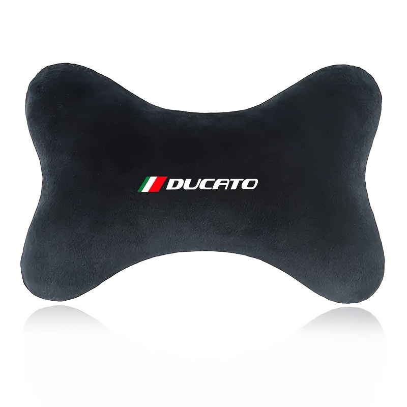 TEMU For Car Headrest Cushion - Made Of Plush Material, Ergonomically Designed For Neck Support, Soft, Comfortable, And Breathable, Enhances Driving