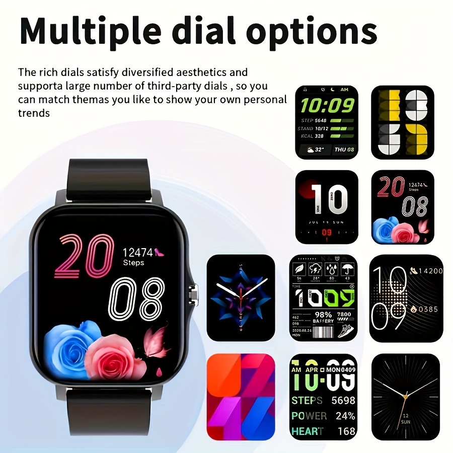 25 New Fashion Smart Watches, HD Display Unisex with Wireless Call Alerts & Music Playback for All Sports Modes - Ideal Gift Suitable for Android and iPhone, Ultra Smart Watch, Small Smart Watch, Ultra Thin Smart Watch