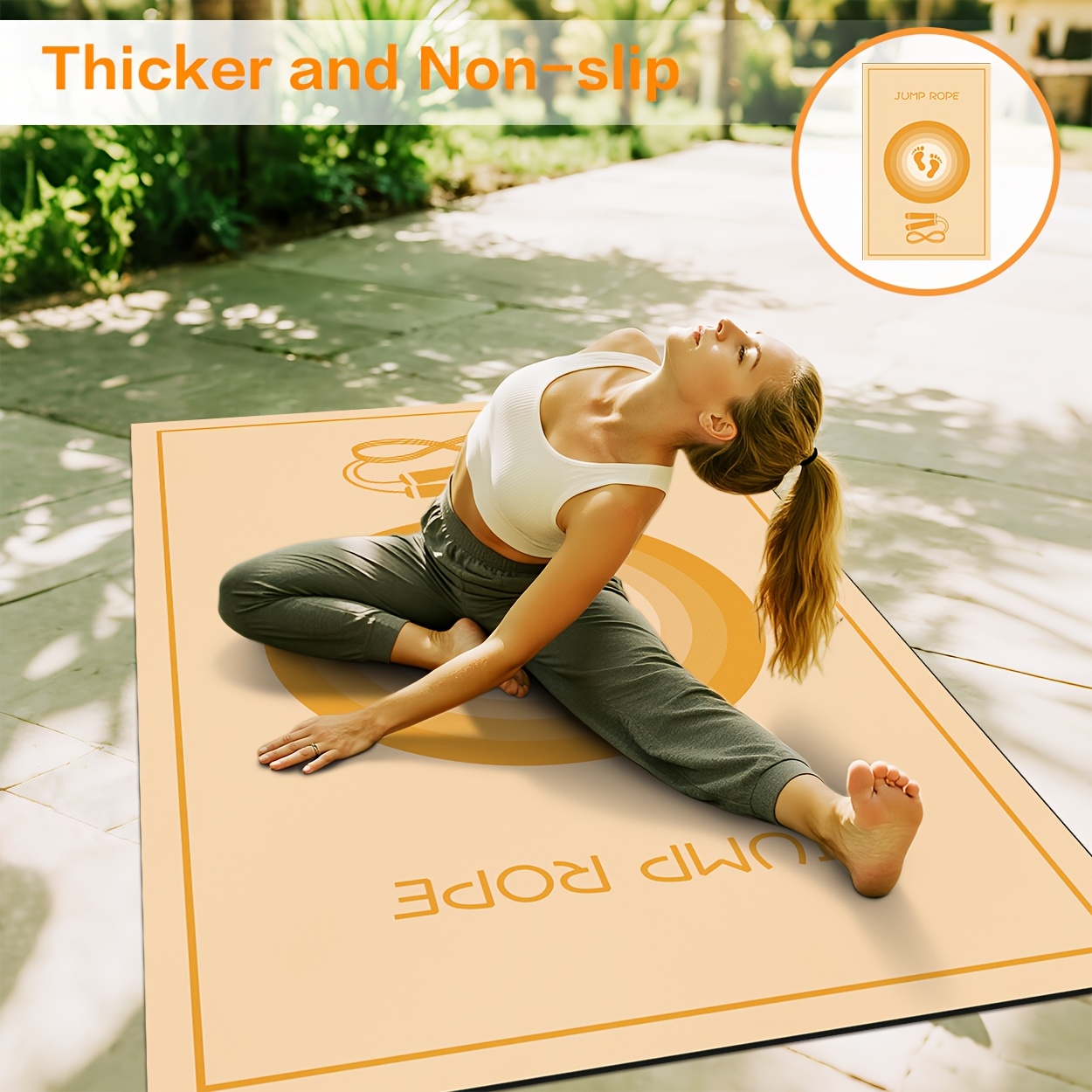 1pc extra thick durable non slip yoga mat waterproof high Temu