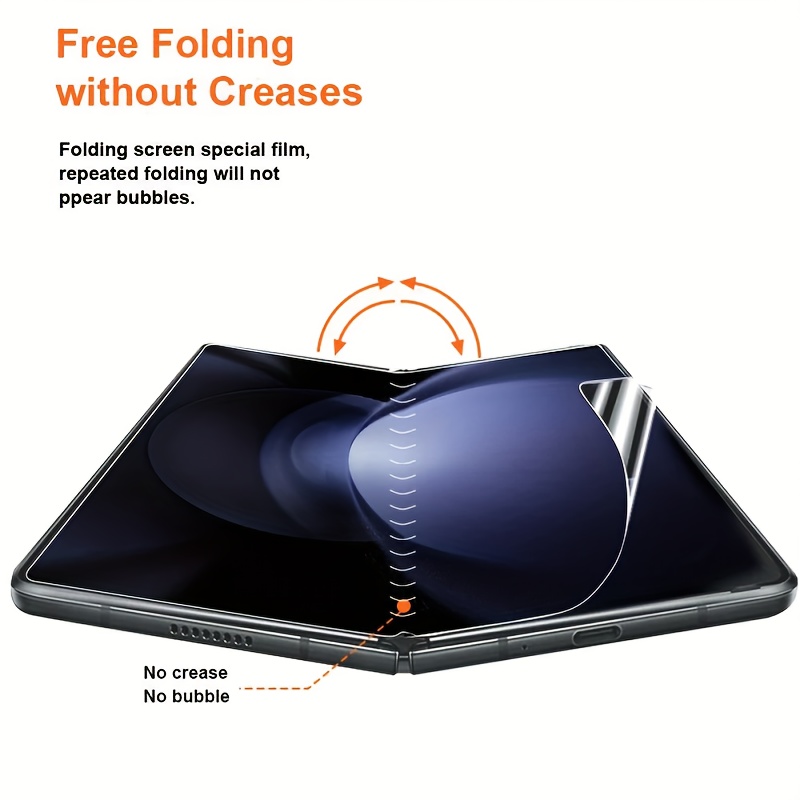 3 kosov HD hidrogel TPU zaščitna folija za notranji zaslon za for Samsung Fold 6/Fold 5/Fold 4/Fold 3/W25/W24/W23/W22, ultra prozorna in gladka