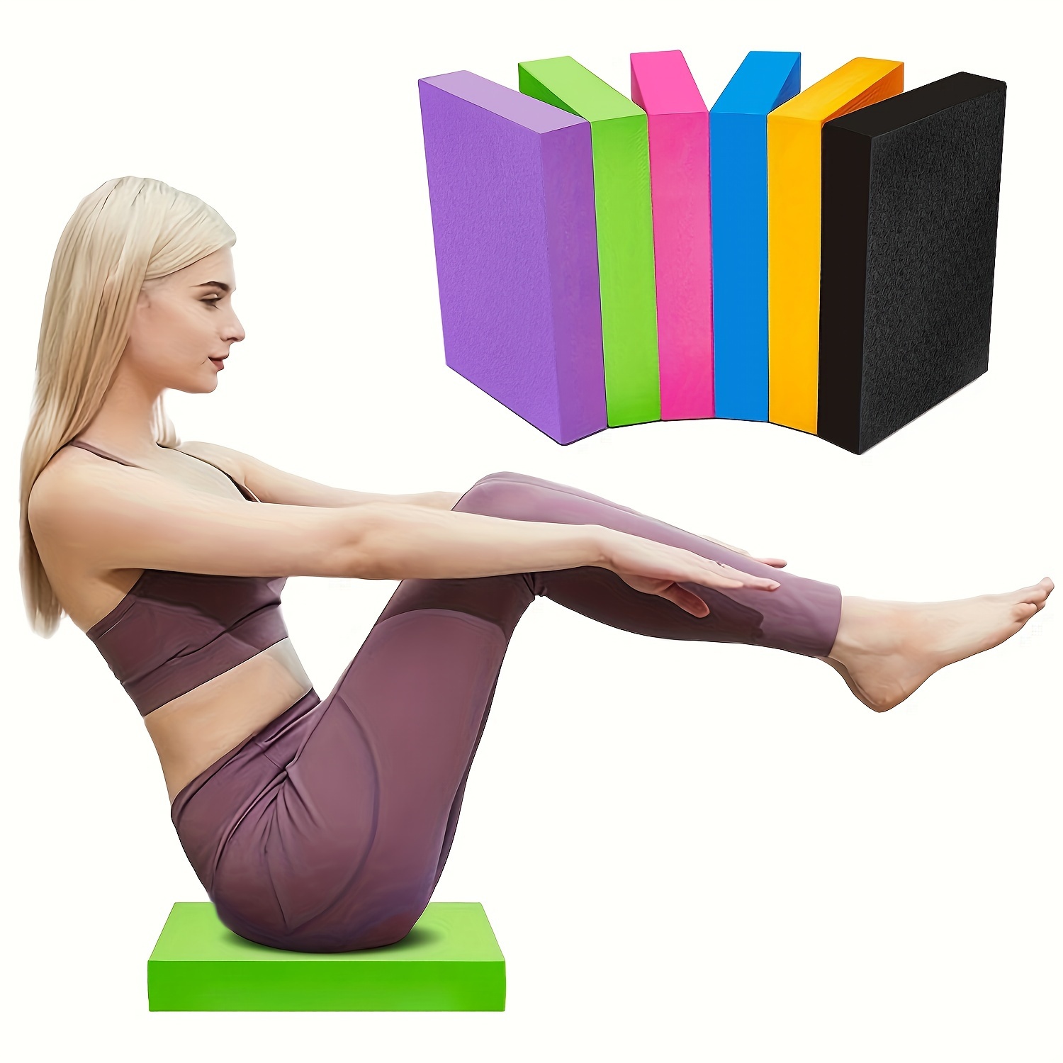 Tapis de yoga pliable Portable Antidérapant Ménage Durable Gymnastique Pad