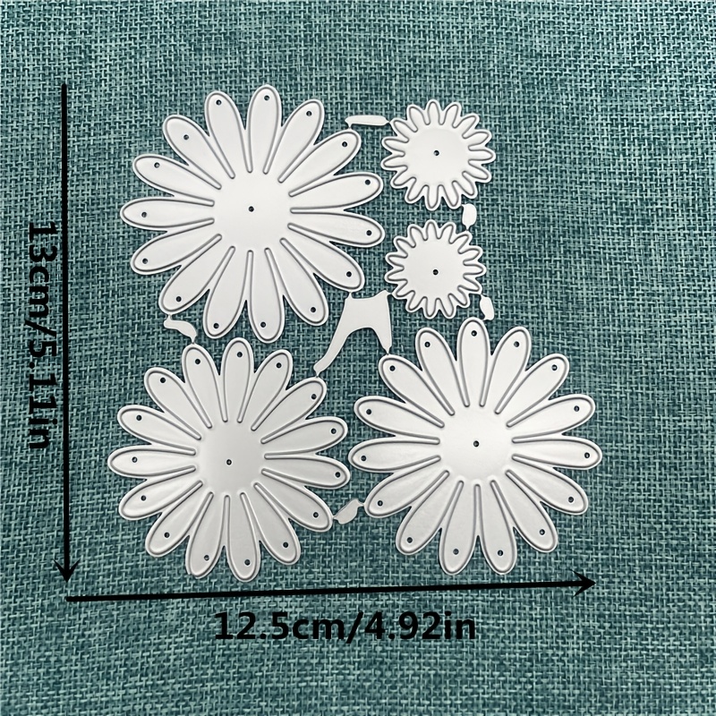 E-shop Neue Stanzformen 5 Stück Blumen Stanzschablonen für Scrapbooking Prägen DIY Manuelle Fotoalbum Dekor Messerformen Modelle
