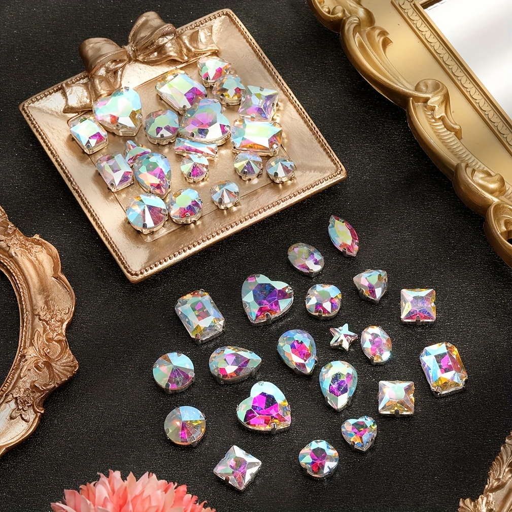 A Pack Of 50 Hand-sewn Rhinestones For , Hats, And Bag Decoration