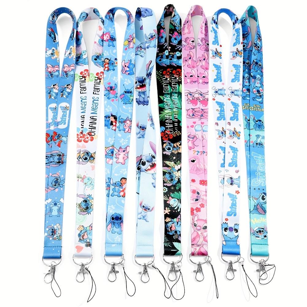 

New Cartoon Stitch Pendant Phone Strap Long Chest Card Camera Strap Neck Strap Rice Card Strap Work Badge Strap