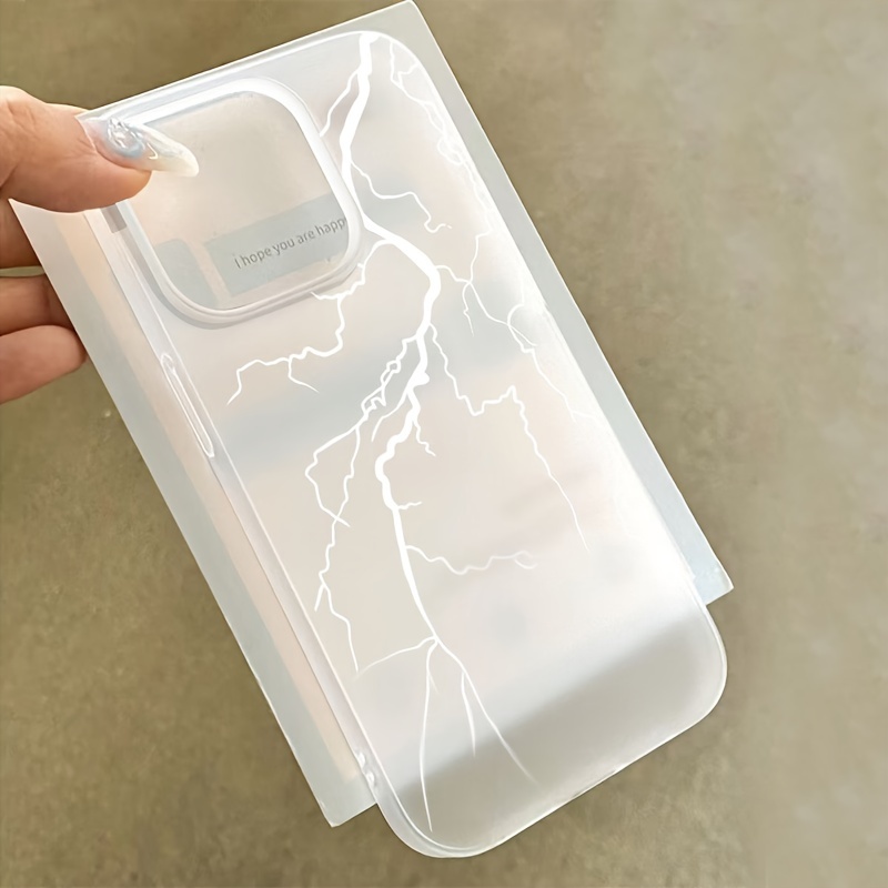 Simple Frosted Semi-Transparent Lightning Suitable for Apple 15 Pro/14 Mobile Phone Case iPhone 13/12/11 Soft xs/xr78P