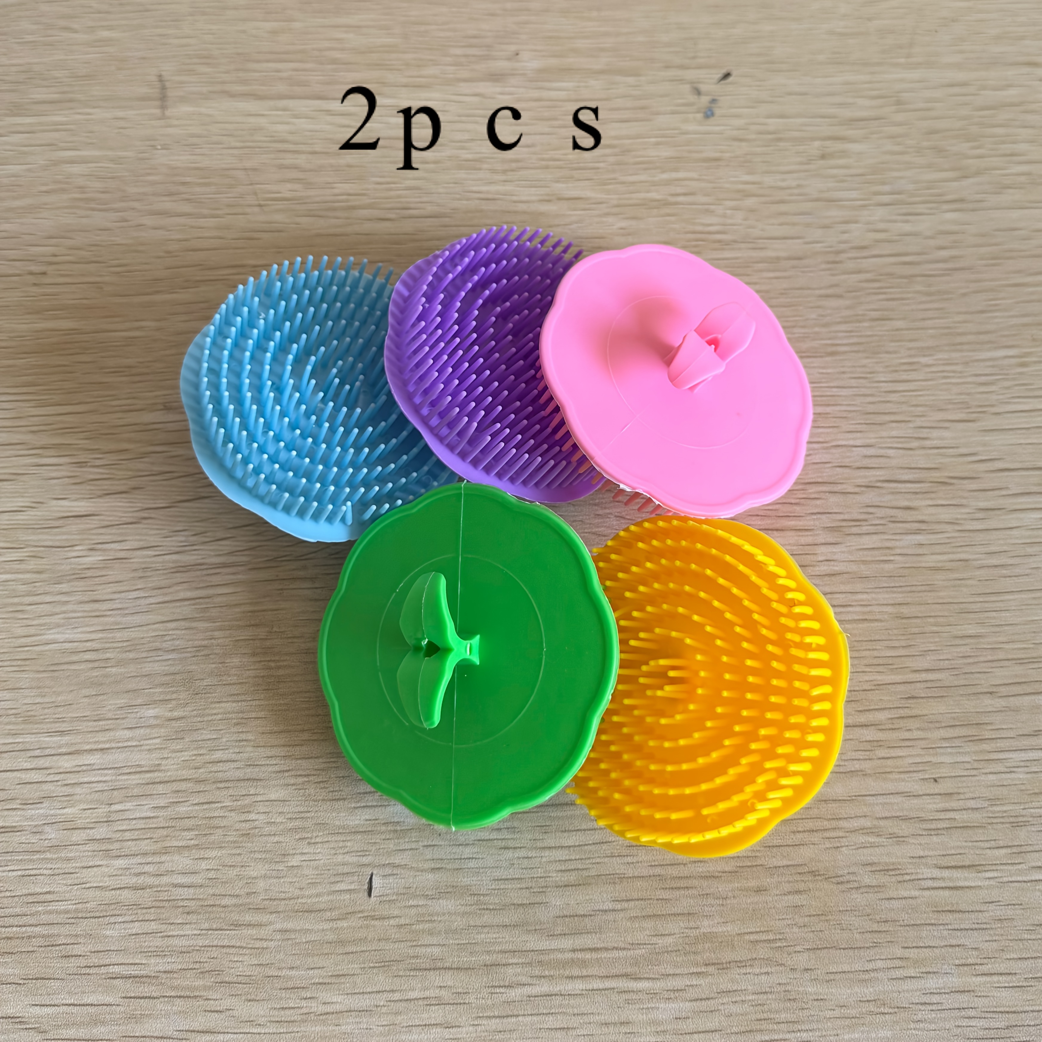 2pcs Polymer Clay Shaping Brushes- Ball And Fruit Texture Tools For Diy Crafts, Ceramic Sculpting, Fondant Decoration- Durable Plastic Art Tools With Ergonomic Handles( 3.15inch, Random Color)