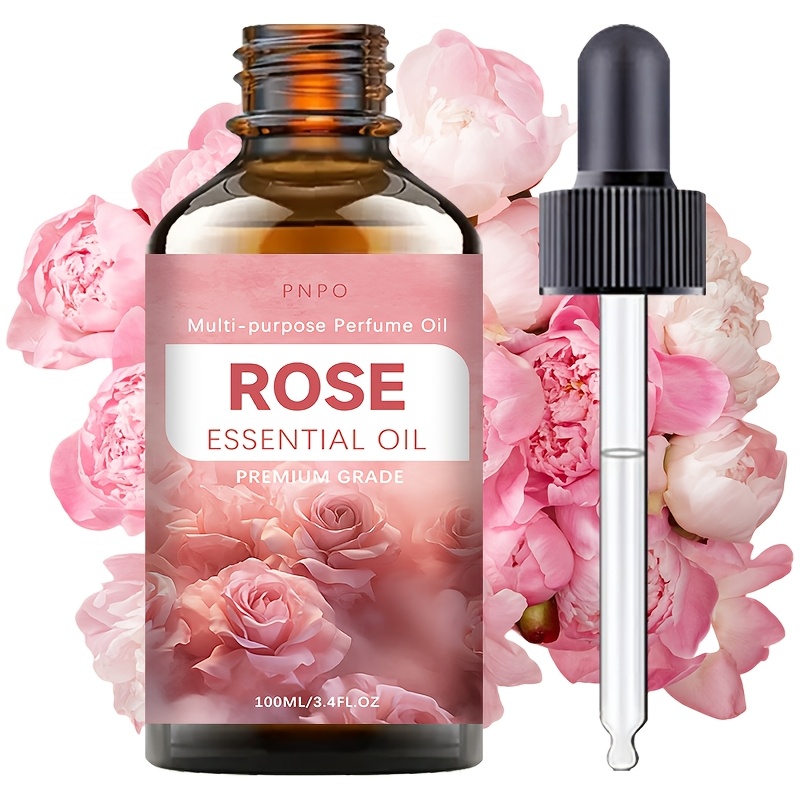 item picture rose essential oil 100ml   alcohol free     formula suitable for   and hydrating   and body ideal for skin hair massage and bathing suitable for   types   for any occasion