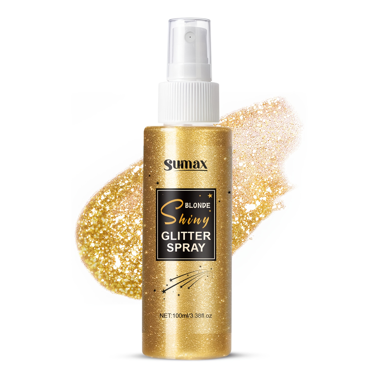 Image of Glitter Spray, Hair Color Spray, Hair Styling Spray, Suitable For Hair, Body And Face, Suitable For Use At Music Festivals And Halloween Parties, Easy To Wash - 3.38fl. Oz