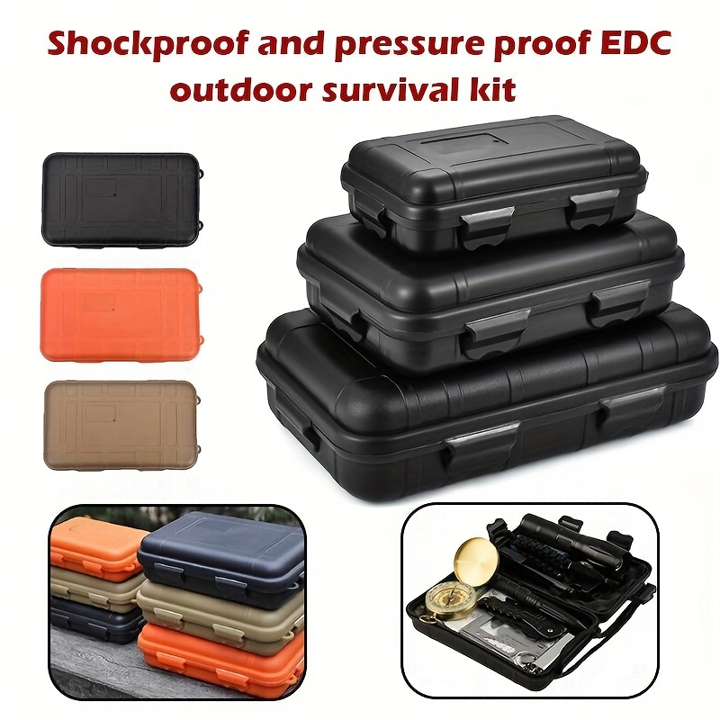 

Outdoor Shockproof And Waterproof Sealed Box Edc Tool Storage Case For Outdoor Survival