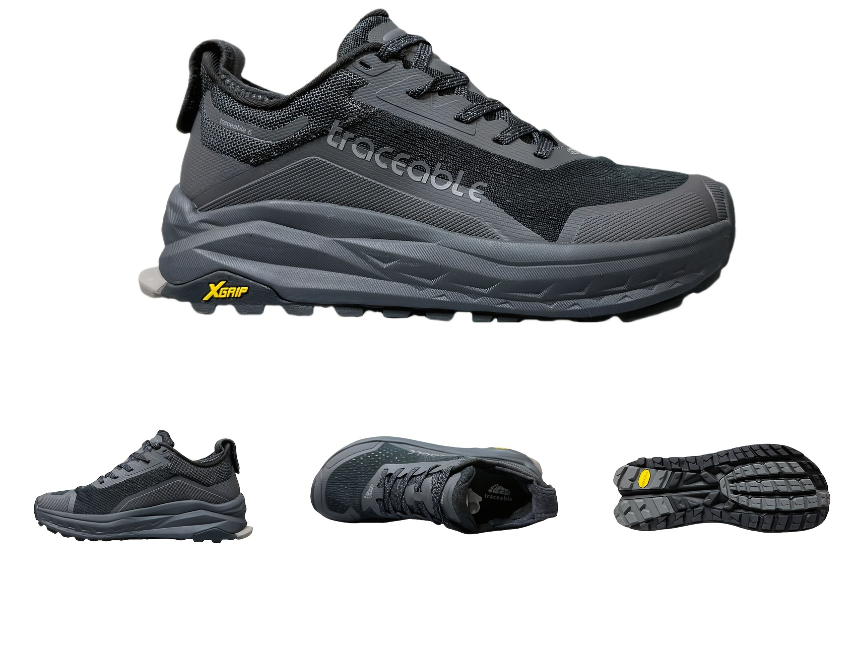 Sneakers, Men's Outdoor Shoes, Anti-Slip Comfortable Casual Shoes, Men's Outdoor Camping Sports Trail Running Shoes, Fashionable and Versatile Trendy Shoes