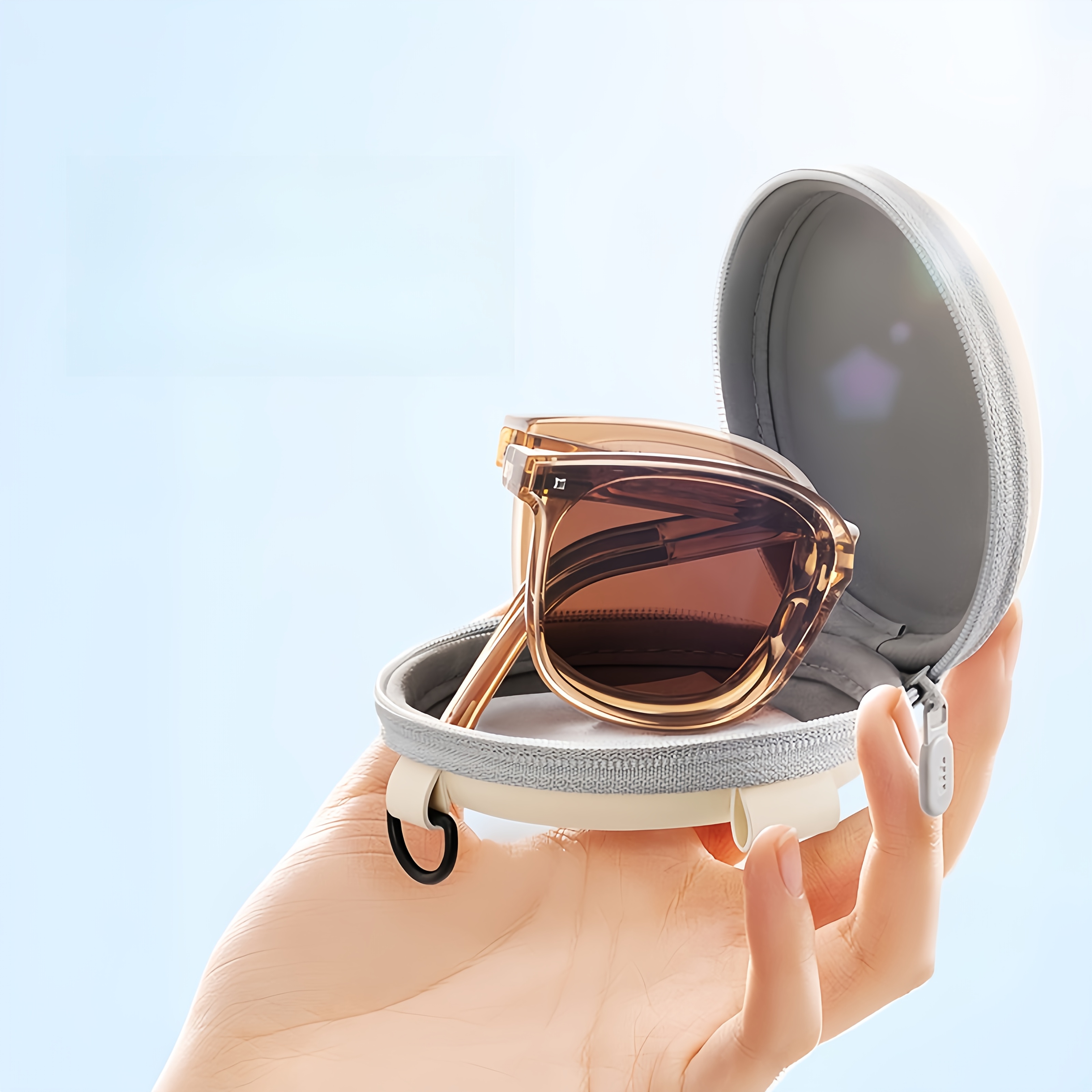 gafas plegables para mujer - monturas     con bisagras de metal, estuche compacto plegable para gafas, gafas   y portátiles de estilo japonés-  para   pequeñas, uso   y ocasiones especiales, accesorio   y elegante, monturas para   pequeñas Detalles del producto 4