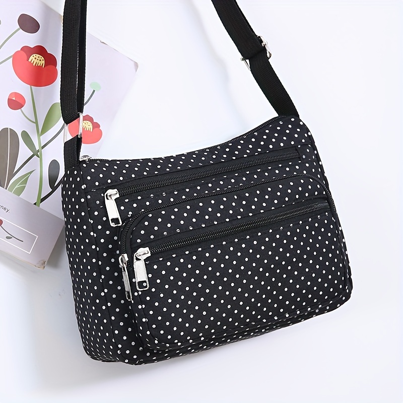TEMU Women's New Korean-style Single-shoulder Nylon Large-capacity Dumpling Bucket Bag, Japanese Vintage Tote Bag, Crossbody Bag