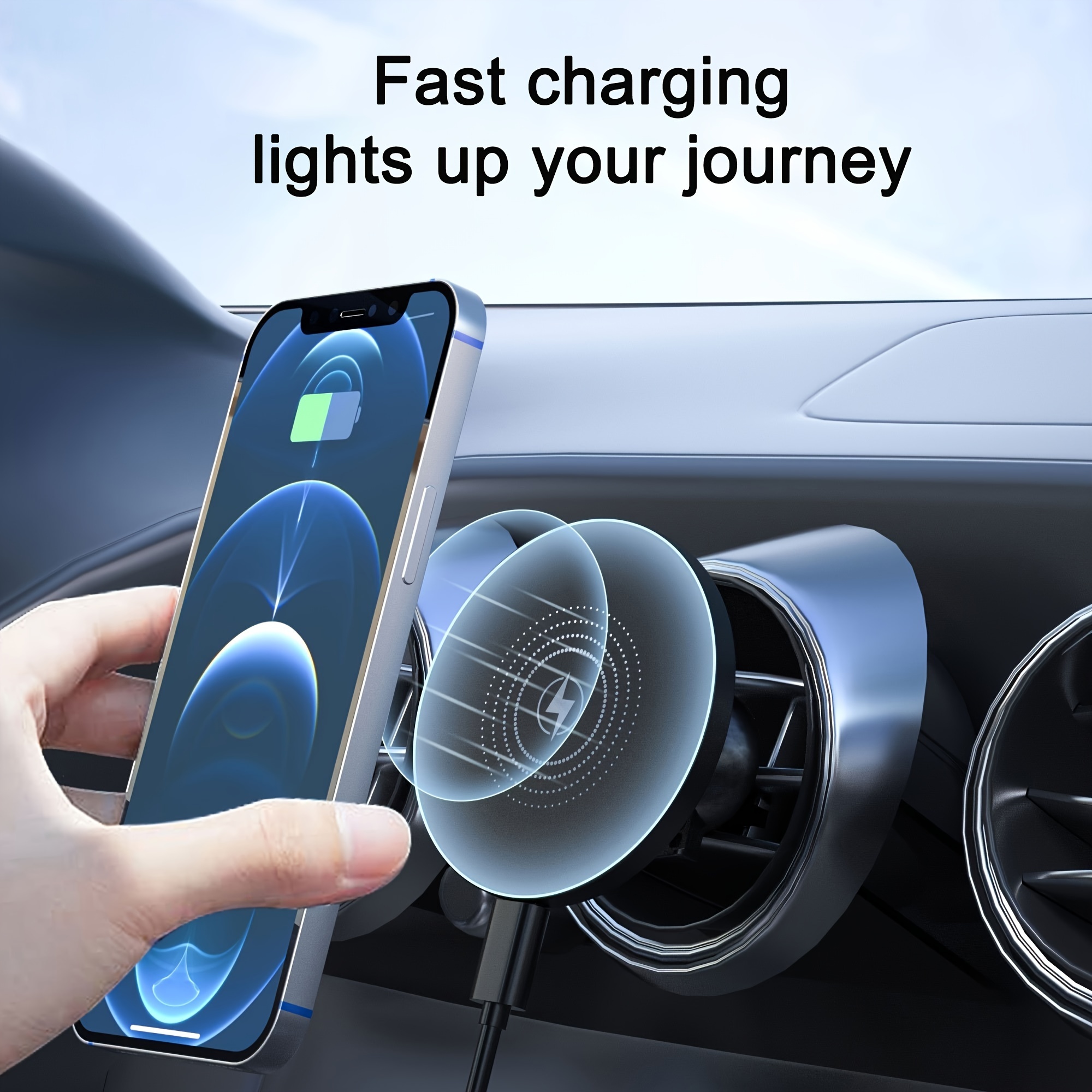 Caricabatterie Wireless per auto Scheda di ricarica rapida Telefono  cellulare Induzione completamente automatica per Huawei Car Charging Pad  15W - Temu Italy