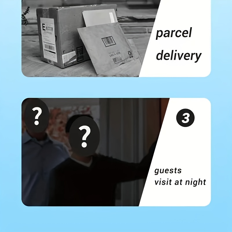 Intercomunicador Inalámbrico Antirrobo X8 con Pantalla para Exteriores, Ojo de Gato, 2.4G/3G/4G/5G Inalámbrico, Recargable por USB, Video HD 480P, Batería, Timbre y Cámara de Vigilancia para Seguridad del Hogar, Timbre para Seguridad en el Hogar, Diseño Elegante, Construcción Duradera