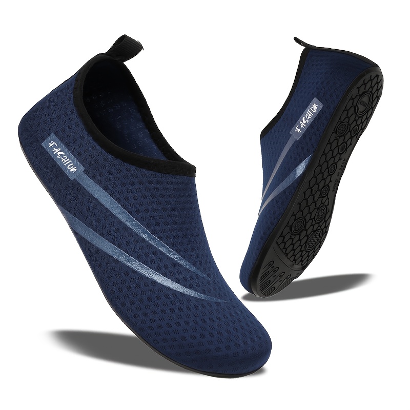 TEMU Men's Outdoor Canyoning Shoes, Beach Slippers, Quick-dry Lightweight Breathable Wading Shoes Anti-slip Swimming Shoes Barefoot Shoes, Water And